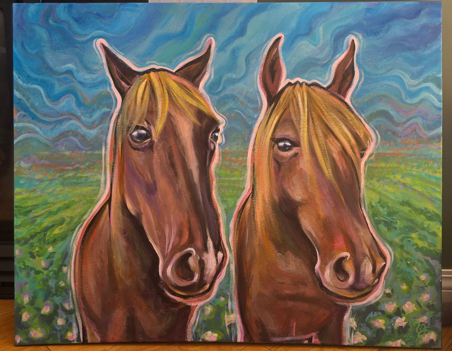 Two Horses Art Print