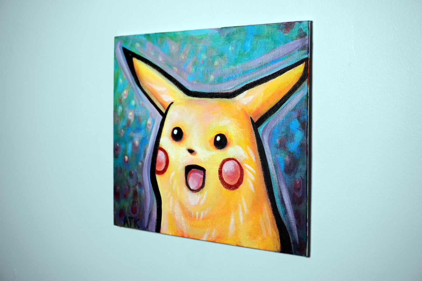 Surprised Pikachu Original Painting