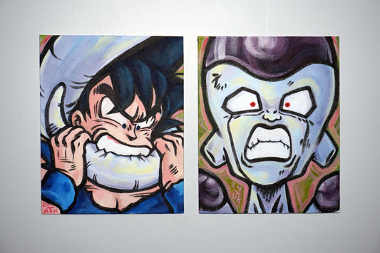 Goku + Frieza Original Paintings