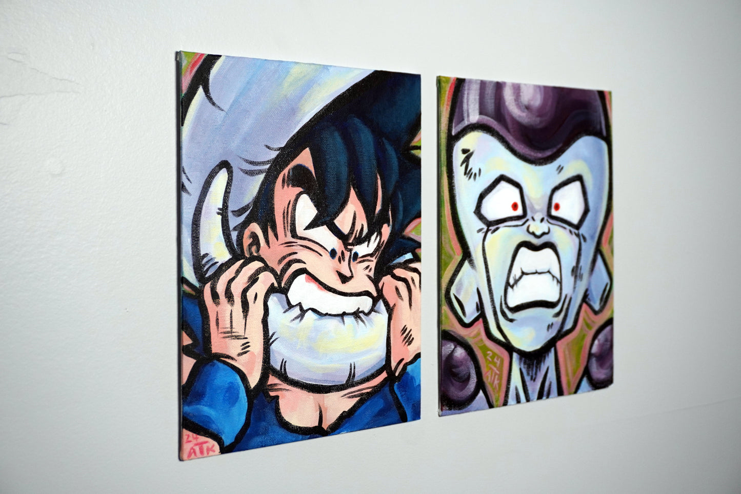 Goku + Frieza Original Paintings