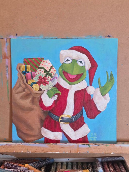 Puppet Christmas Original Painting