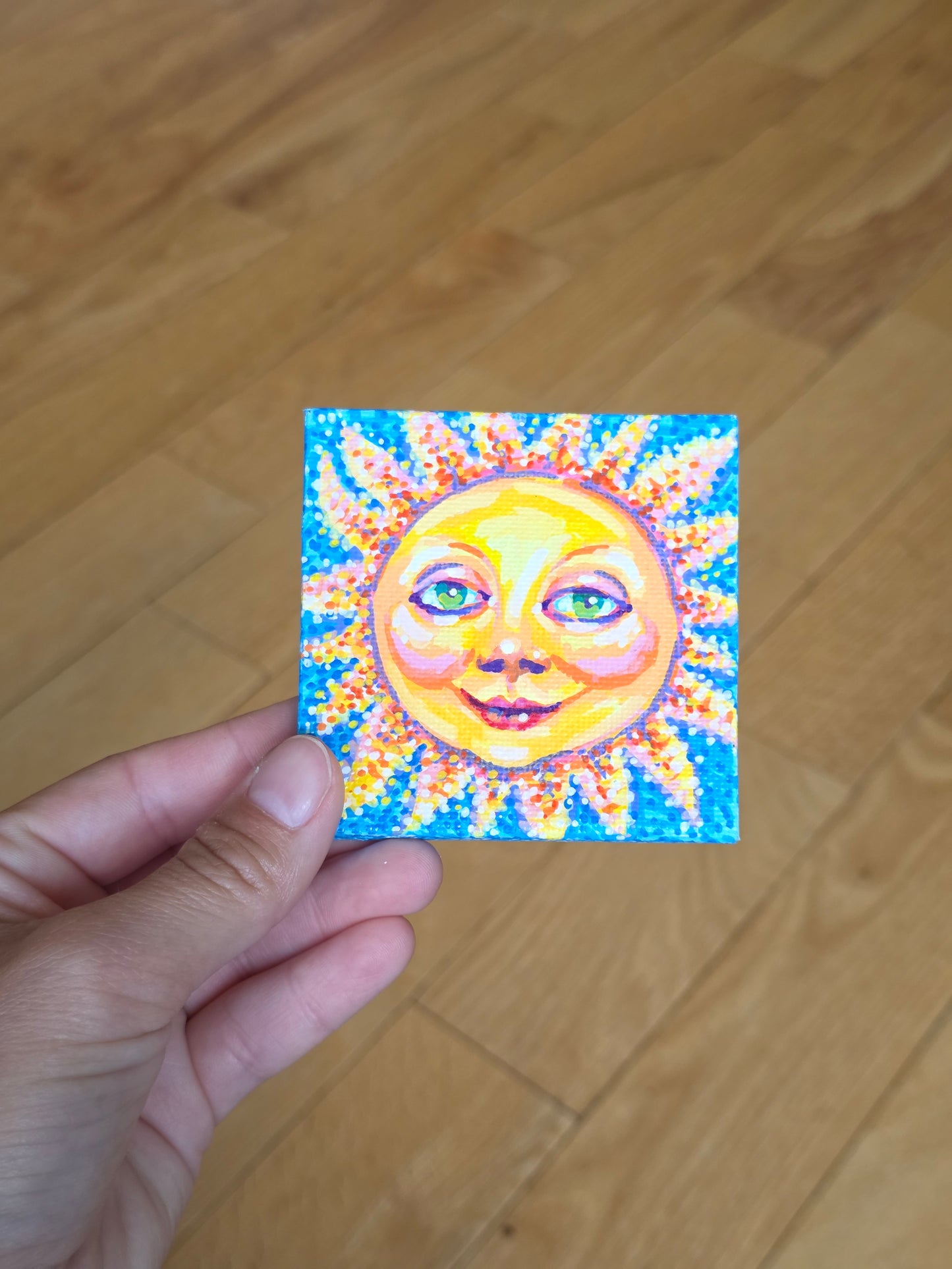 Mini Canvas Sun
