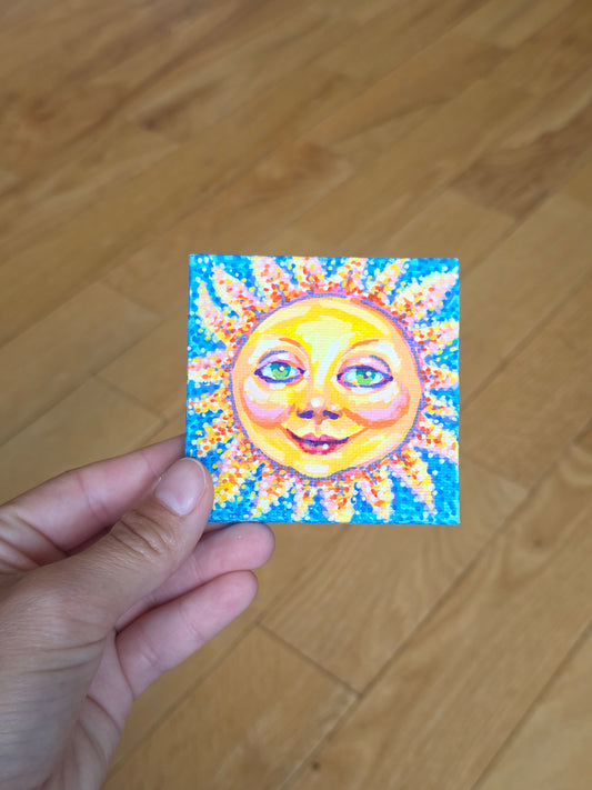 Mini Canvas Sun