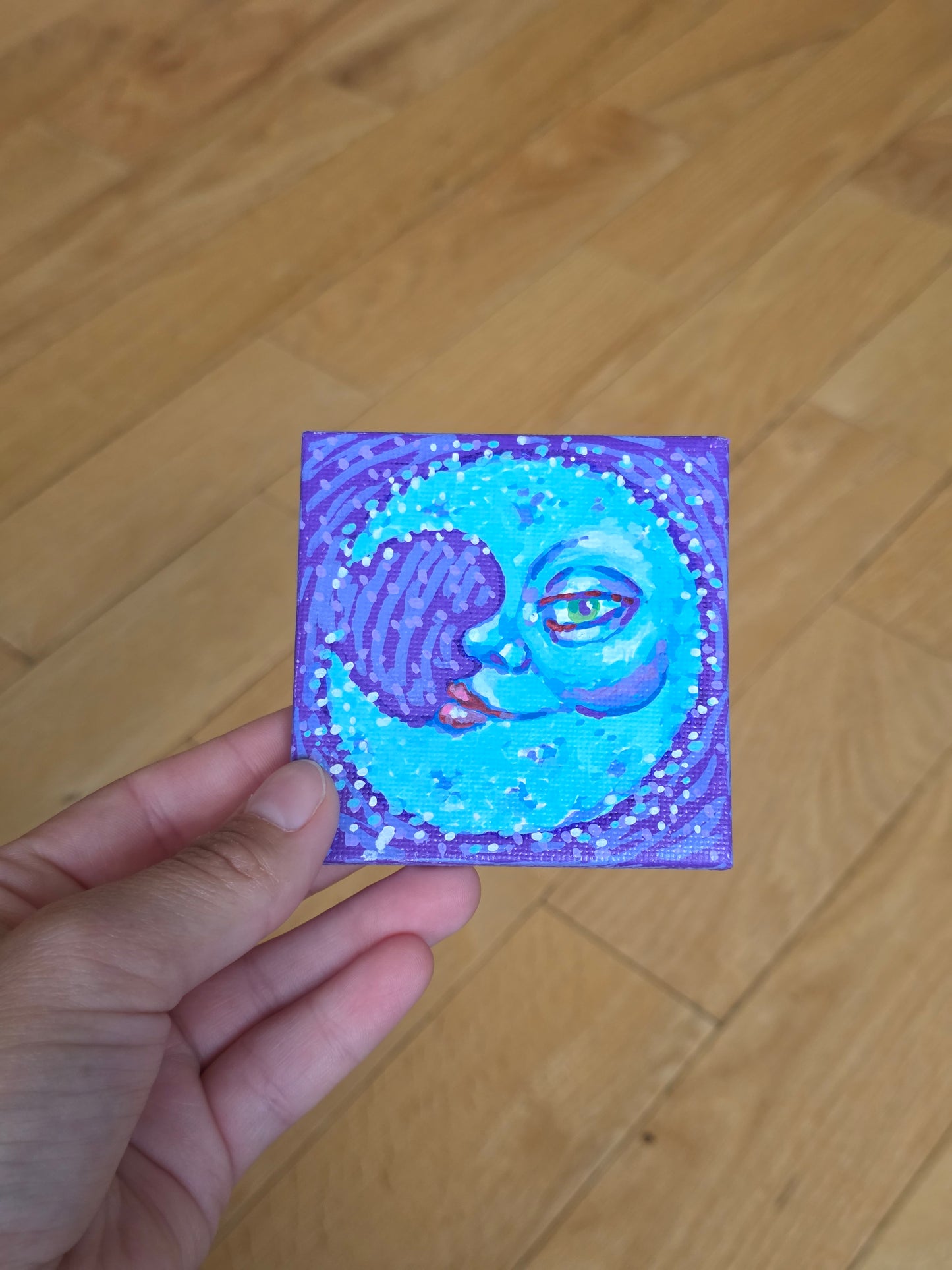 Mini Canvas Moon