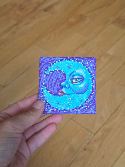 Mini Canvas Moon