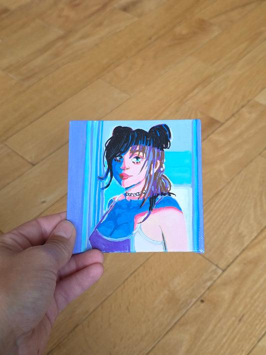 Mini Canvas Self Portrait